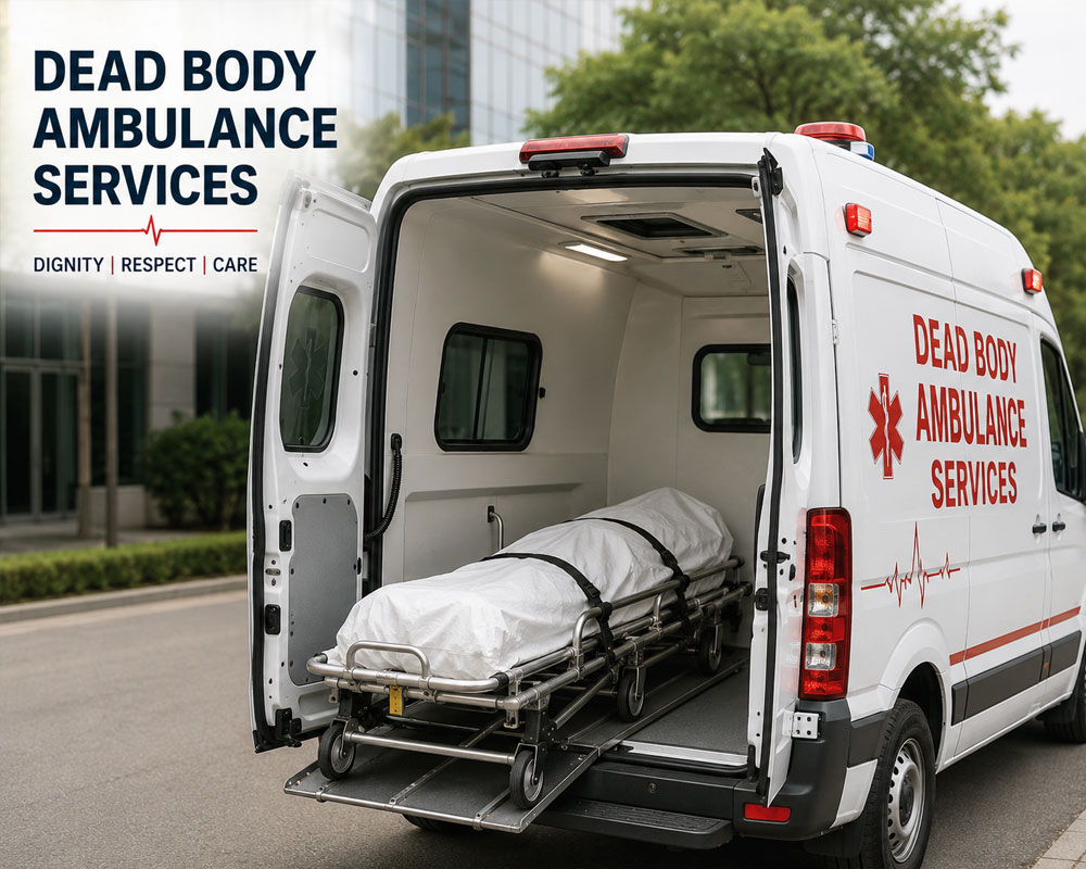 Dead body ambulance service vehicle